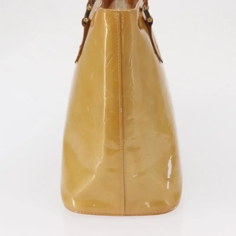 Louis Vuitton Monogram Vernis Houston Handbag Beige